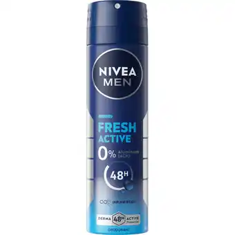 Jumbo Nivea Men Fresh Active Deodorant Spray 150 ml aanbieding