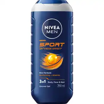 Jumbo Nivea Men Sport Shower Gel 250ml aanbieding