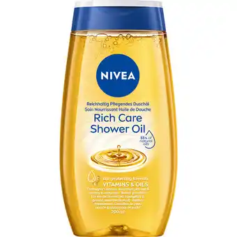 Jumbo NIVEA Rich Care Shower Oil - Hydraterende doucheolie - Met Vitamine C en E - 200ml aanbieding