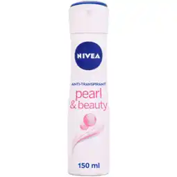 Jumbo NIVEA Pearl & Beauty Anti-Transpirant Spray - 150ml aanbieding