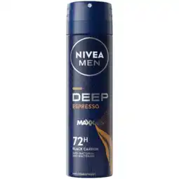 Jumbo NIVEA MEN DEEP Espresso Anti-Transpirant Deodorant Spray - 150ml aanbieding