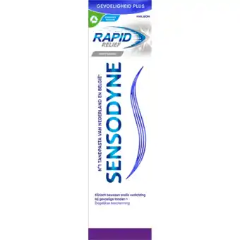 Jumbo Sensodyne Rapid Relief Whitening 75 ML aanbieding