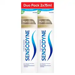 Jumbo Sensodyne Multicare tandpasta voor gevoelige tanden 2x75ML aanbieding