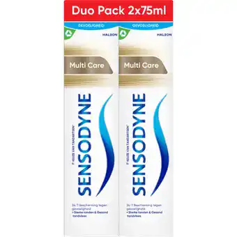 Jumbo Sensodyne Multicare tandpasta voor gevoelige tanden 2x75ML aanbieding