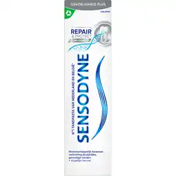 Jumbo Sensodyne Repair & Protect Whitening Tandpasta voor gevoelige tanden 75 ml aanbieding