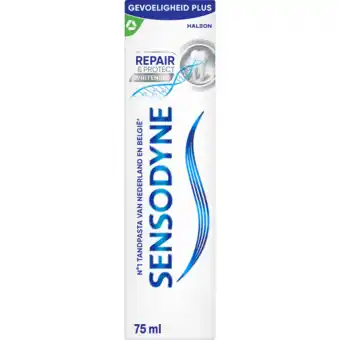 Jumbo Sensodyne Repair & Protect Whitening Tandpasta voor gevoelige tanden 75 ml aanbieding