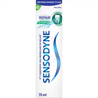 Jumbo Sensodyne Repair & Protect Extra Fresh tandpasta voor gevoelige tanden 75 ml aanbieding