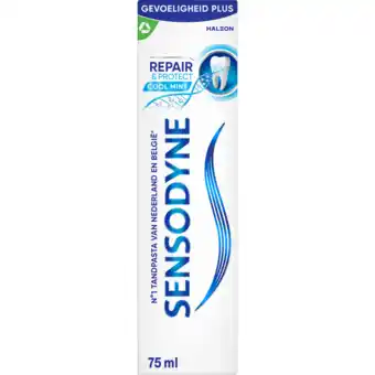 Jumbo Sensodyne Repair & Protect Tandpasta voor gevoelige tanden 2x75 ml aanbieding