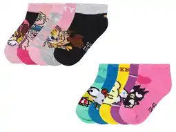 Lidl 5 Paar kinder sokken Paw Patrol of Hello Kitty aanbieding