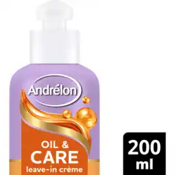 Jumbo Andrélon Leave-in Haarcrème Oil & Care 200 ml aanbieding