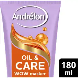 Jumbo Andrélon 1 Minuut WOW Haarmasker Oil & Care 180 ml aanbieding