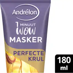 Jumbo Andrélon WOW Masker Perfecte Krul 180 ML aanbieding