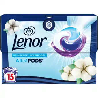 Jumbo LENOR PODS Wascapsules 15 Wasbeurten, Katoen Fris aanbieding