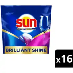 Jumbo Sun Brilliant Shine All in 1 Vaatwascapsules 16 Stuks 240 g aanbieding