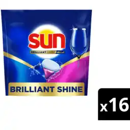 Jumbo Sun Brilliant Shine All in 1 Vaatwascapsules 16 Stuks 240 g aanbieding