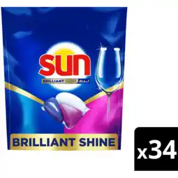 Jumbo Sun Brilliant Shine Vaatwascapsules All-in 1 34 capsules aanbieding