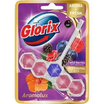 Jumbo Glorix Aromalux Toiletblok Wild Berries & Hibiscus Oil 1 stuk aanbieding