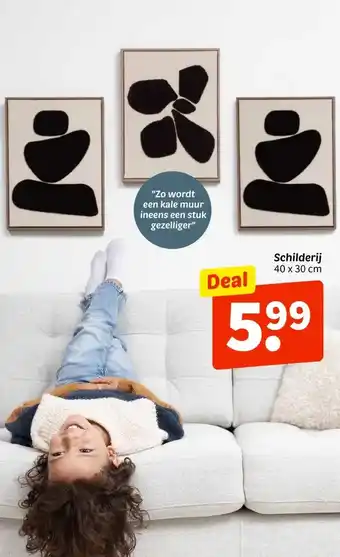 Wibra Schilderij aanbieding