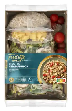 PLUS PLUS Gesneden verspakket risotto champignon aanbieding