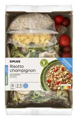 PLUS PLUS Gesneden verspakket risotto champignon aanbieding