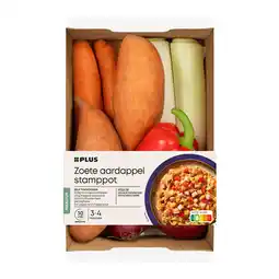 PLUS PLUS Verspakket zoete aardappelstampot aanbieding