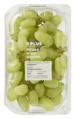 PLUS PLUS Druiven wit pitloos aanbieding