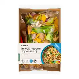 PLUS PLUS Gesneden verspakket Noedels Teriyaki aanbieding