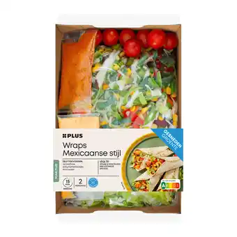 PLUS PLUS Gesneden verspakket Mexicaanse wraps aanbieding