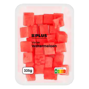 PLUS PLUS Verse watermeloen blokjes aanbieding