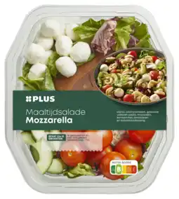 PLUS PLUS Maaltijdsalade Mozzarella aanbieding