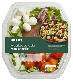 PLUS PLUS Maaltijdsalade Mozzarella aanbieding