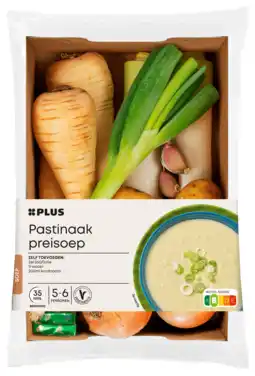 PLUS PLUS Verspakket pastinaak-prei soep aanbieding