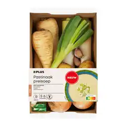 PLUS PLUS Verspakket pastinaak-prei soep aanbieding