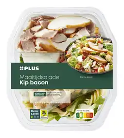 PLUS PLUS Maaltijdsalade kip bacon aanbieding