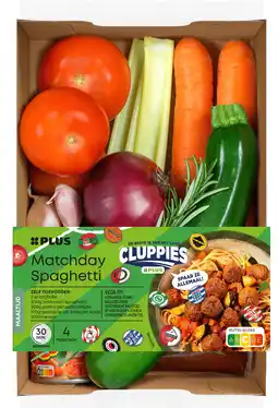 PLUS PLUS Verspakket Matchday spaghetti aanbieding
