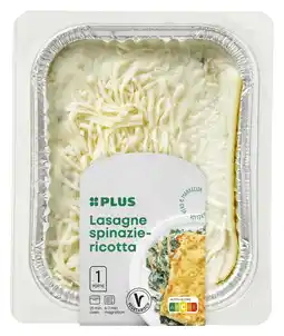 PLUS PLUS Lasagne spinazie-ricotta aanbieding