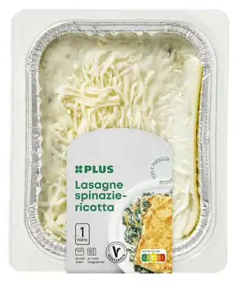 PLUS PLUS Lasagne spinazie-ricotta aanbieding