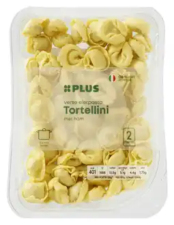 PLUS PLUS Tortellini met ham aanbieding
