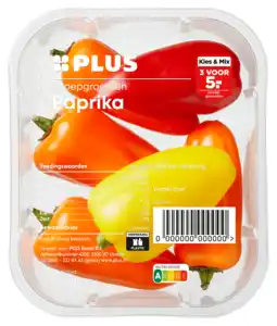 PLUS PLUS Snoeppaprika aanbieding