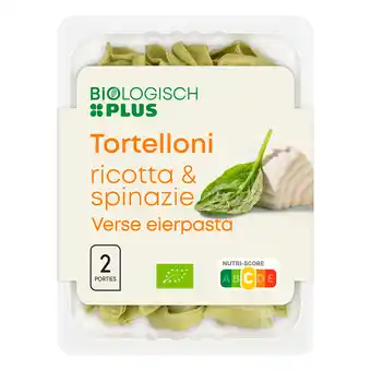 PLUS Biologisch PLUS Tortelloni ricotta spinazie biologisch aanbieding