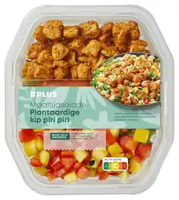 PLUS PLUS Maaltijdsalade plantaardig kip piri aanbieding