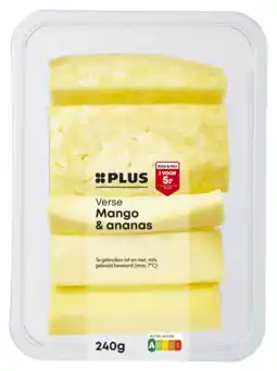 PLUS PLUS Verse ananas/mango sticks aanbieding