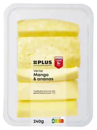 PLUS PLUS Verse ananas/mango sticks aanbieding