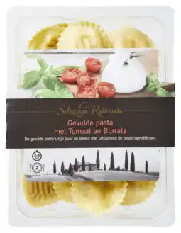 PLUS Selezione Ristorante Gevulde pasta met tomaat en burrata aanbieding