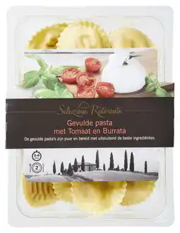 PLUS Selezione Ristorante Gevulde pasta met tomaat en burrata aanbieding