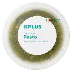 PLUS PLUS Pastasaus groene pesto aanbieding