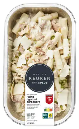 PLUS Uit de keuken van Pasta Rigatoni Carbonara aanbieding