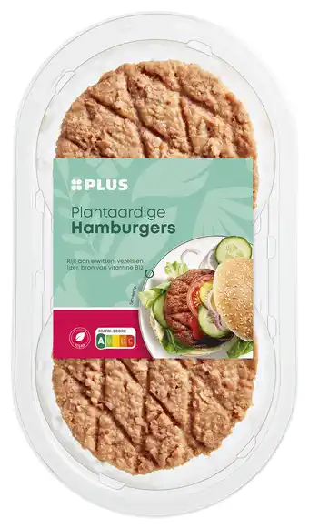 PLUS PLUS Plantaardige hamburgers aanbieding