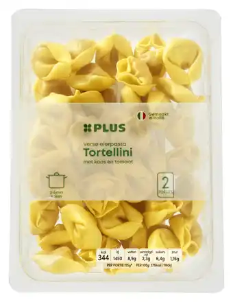 PLUS PLUS Tortellini met tomaat en kaas aanbieding