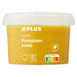 PLUS PLUS Pompoensoep aanbieding